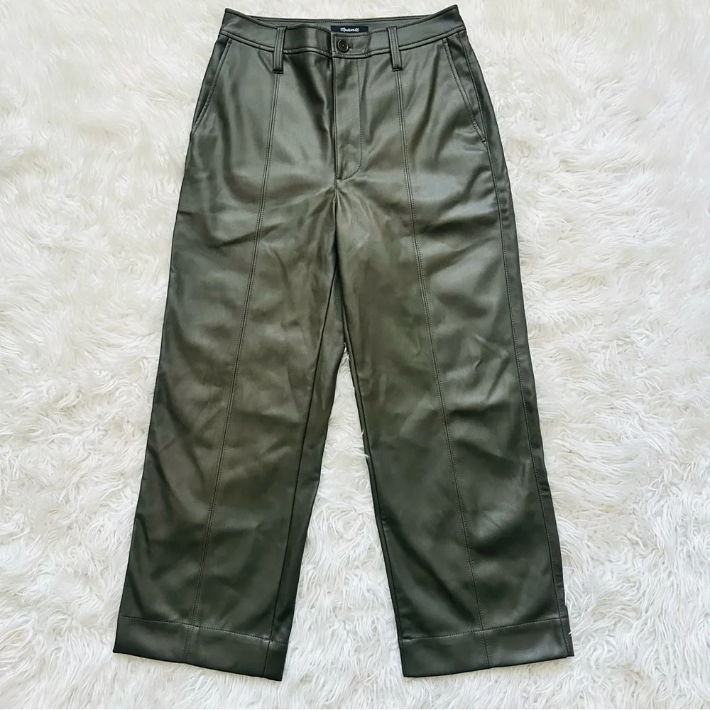 Madewell faux leather pants - Picture 1 of 3